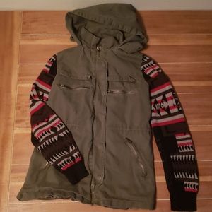 Sweater detailed jacket